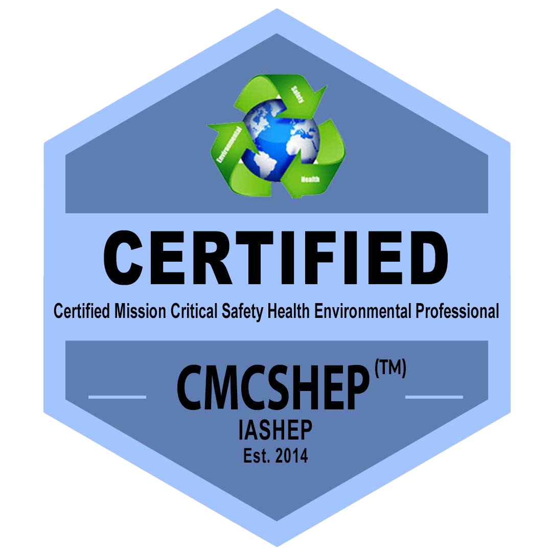 Certified Mission Critical Safety, Health, Environmental Professional (CMCSHEP) badge